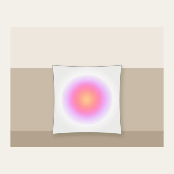 Product image Apricot to Rose to Lilac Gradient Pillow