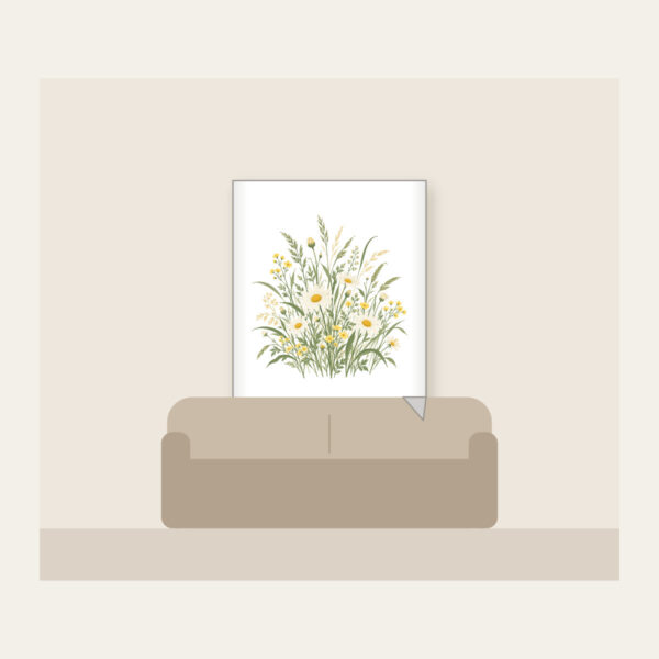 Product image Meadow Grass and Daisy Field Fleece Blanket