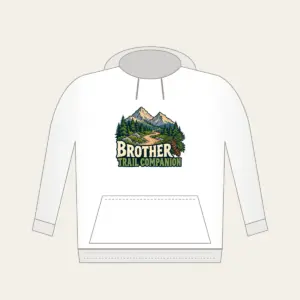 BROTHER TRAIL COMPANION Hoodie in white