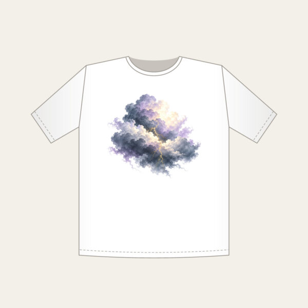Product image Storm Clouds with Gold Lightning T-Shirt