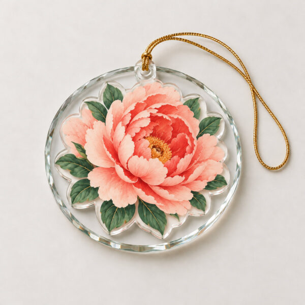 Product image Peony Glass Acrylic Ornament