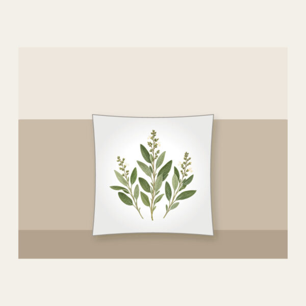 Product image Three Pressed Sage Sprigs Pillow