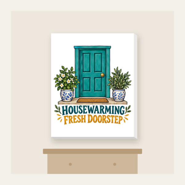 Product image Housewarming Fresh Doorstep Canvas Print