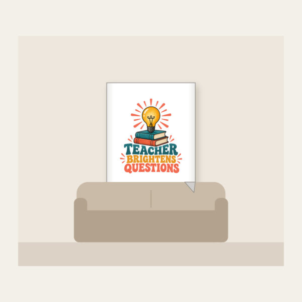 Product image Teacher Brightens Questions Fleece Blanket
