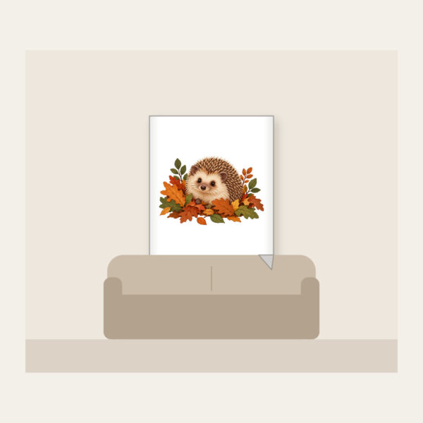 Product image Hedgehog Among Fallen Leaves Fleece Blanket