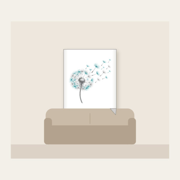 Product image Dandelion Seed Head Drifting Away Fleece Blanket
