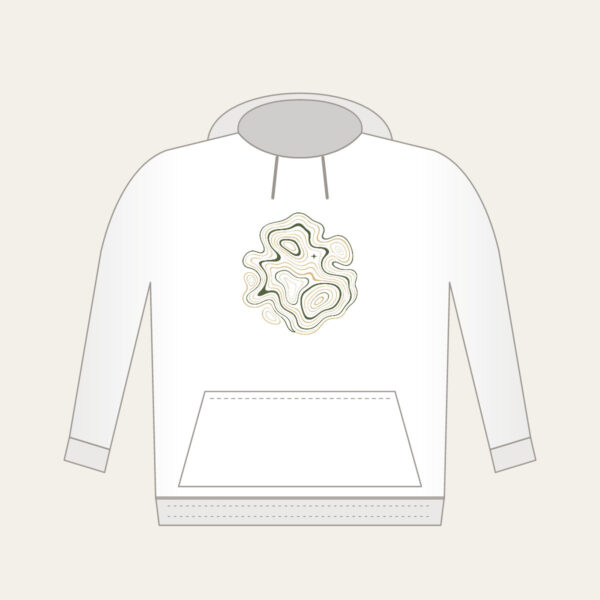 Product image Moss and Sand Contour Map Lines Hoodie