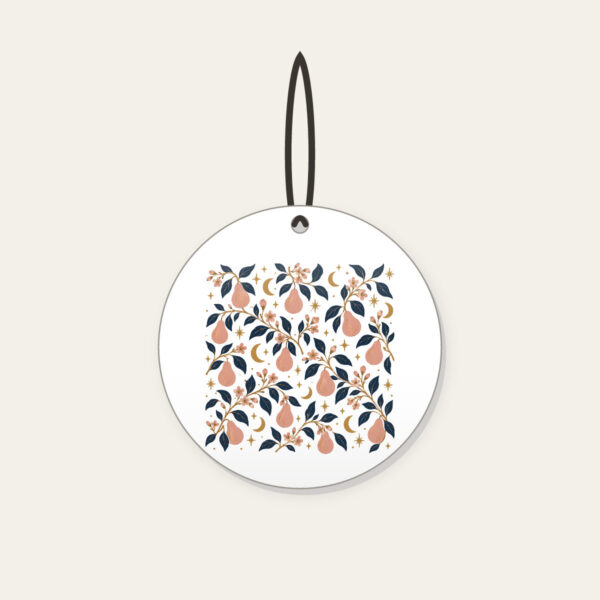 Product image Pear Branches and Crescent Moons Ceramic Ornament