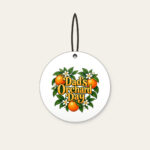 Dad's Orchard Day Ceramic Ornament in white
