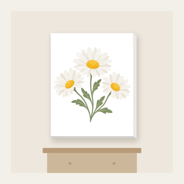 Product image Chain of Three Daisies Canvas Print