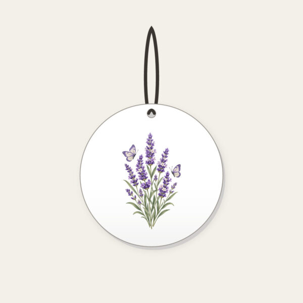 Product image Lavender Stems and Two Butterflies Ceramic Ornament
