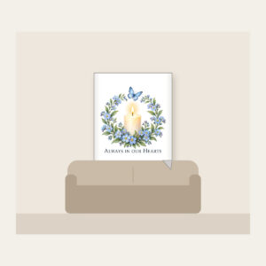 Always In Our Hearts Fleece Blanket in white
