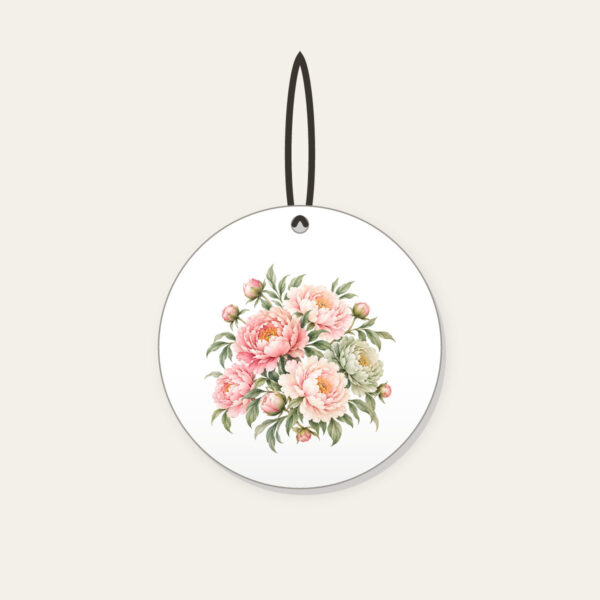 Product image Blush Peony Gradient Ceramic Ornament
