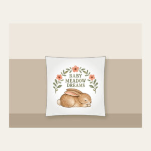 BABY MEADOW DREAMS Pillow in white