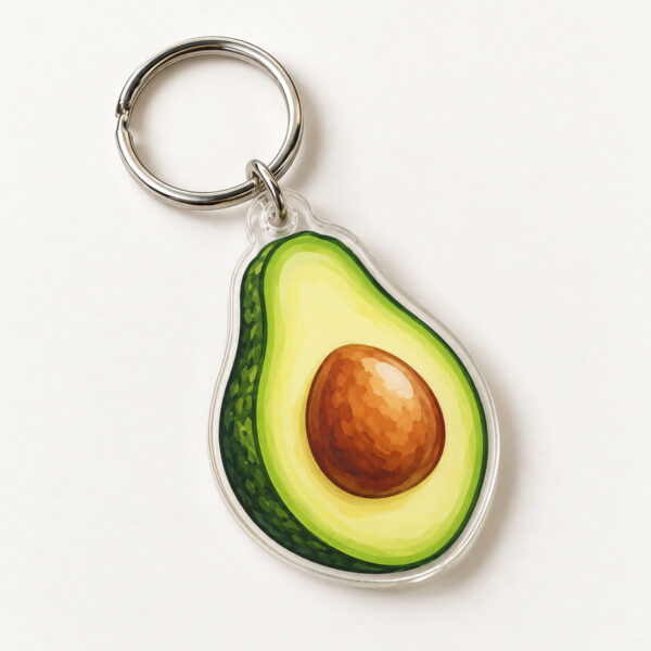Product image Avocado Pit Acrylic Keychain