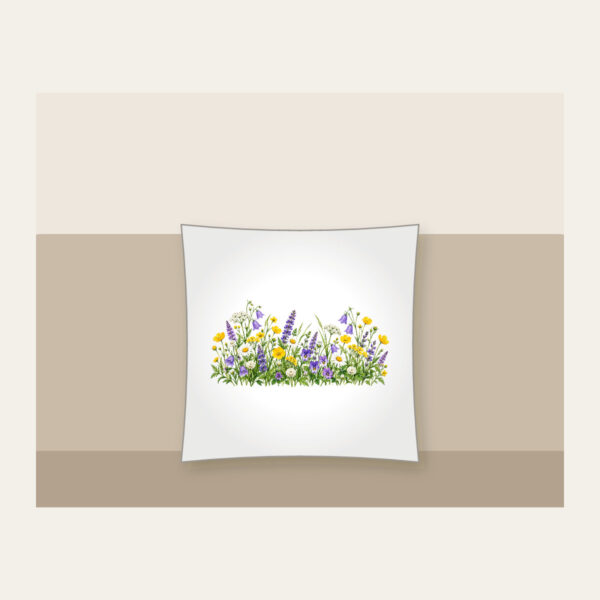 Product image Wildflower Strip Beneath a Pale Sky Pillow