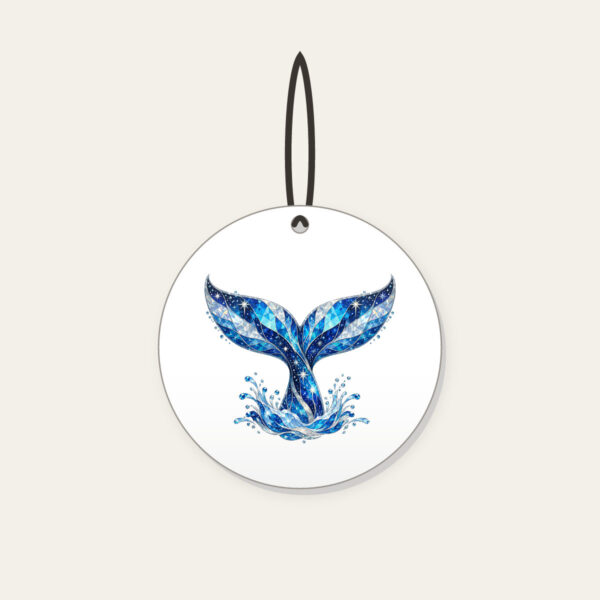 Product image Whale Tail with Prismatic Shimmer Ceramic Ornament