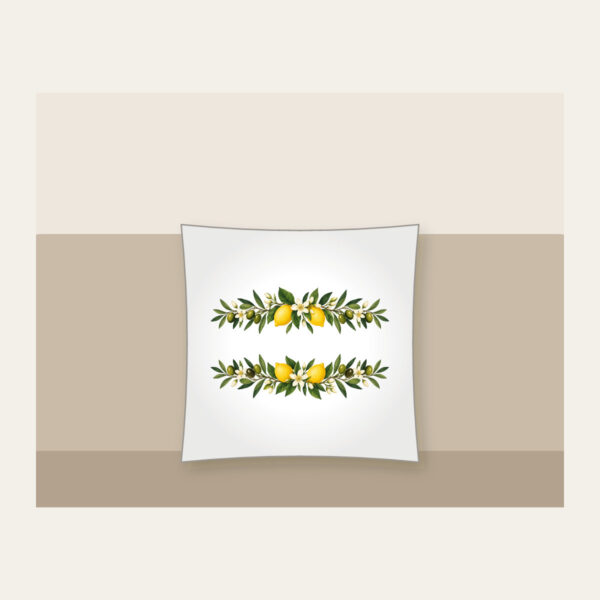 Product image Olive and Lemon Branch Border Pillow