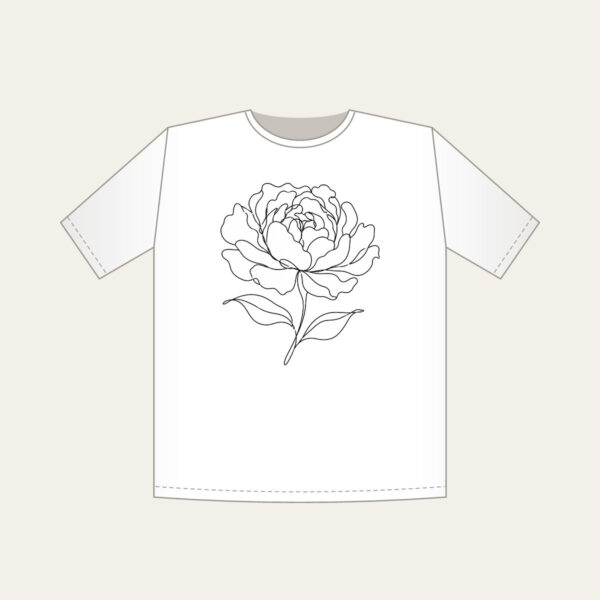 Product image Peony in One Line T-Shirt