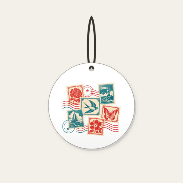 Product image Vintage Postage Collage Ceramic Ornament