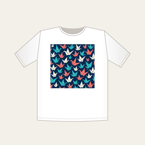 Product image Origami Cranes on Navy T-Shirt