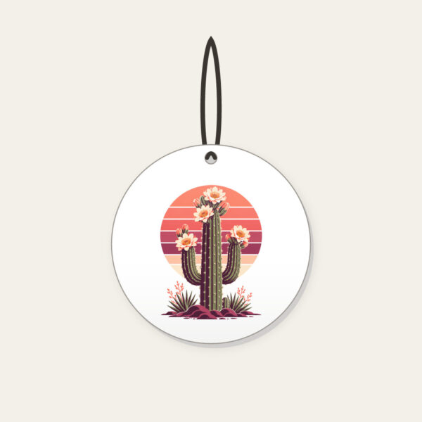 Product image Flowering Saguaro and Striped Sun Ceramic Ornament