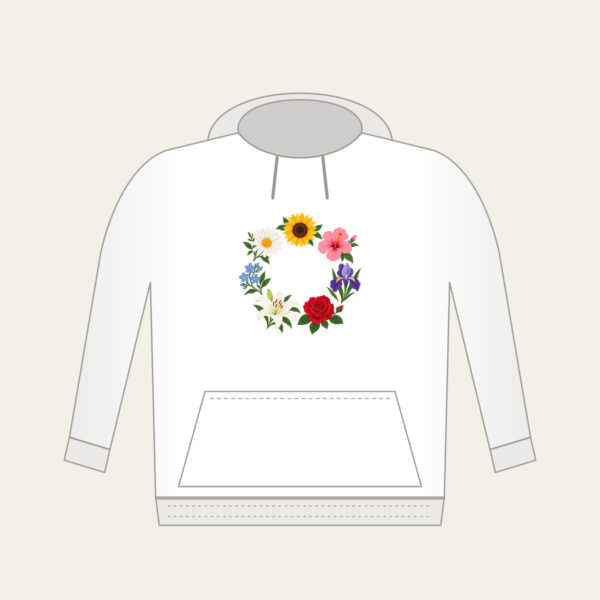 Product image Weekly Seven Flower Border Hoodie