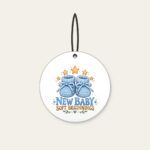 NEW BABY SOFT BEGINNINGS Ceramic Ornament in white