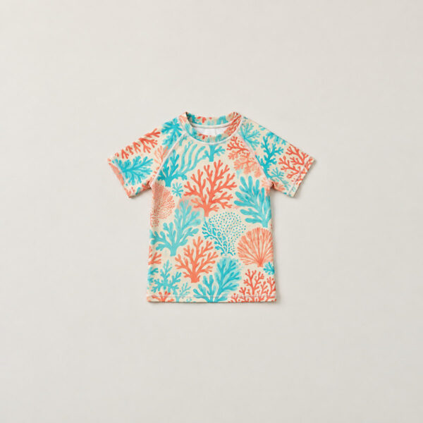 Product image Youth Coral Reef Short-Sleeve Rash Guard
