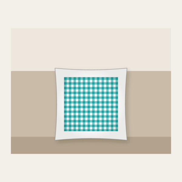 Product image Teal Gingham Check Pillow