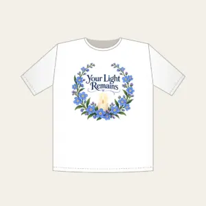 Your Light Remains T-Shirt in white