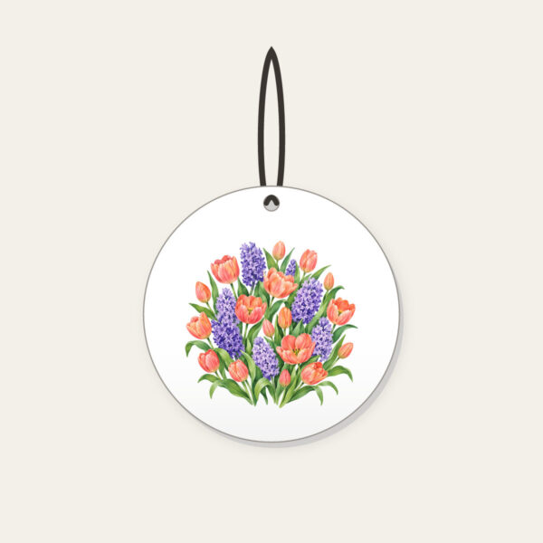 Product image Tulip and Hyacinth Beds Ceramic Ornament