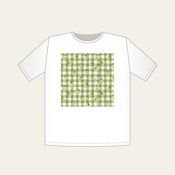 Product image Green Gingham with Scattered Pears T-Shirt
