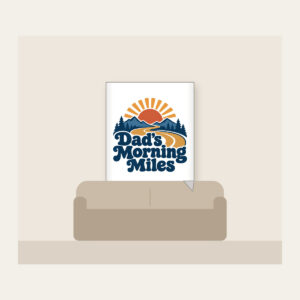 Dad's Morning Miles Fleece Blanket in white