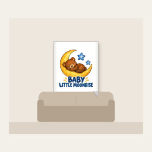 BABY LITTLE MOONRISE Fleece Blanket in white
