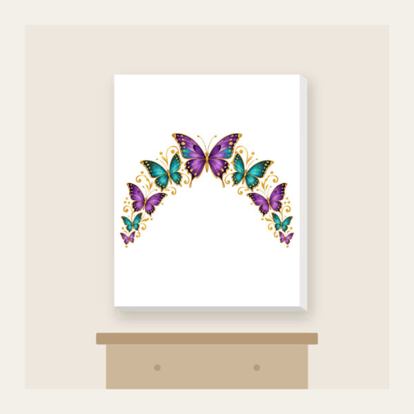 Product image Butterflies Arching Along the Edge Canvas Print