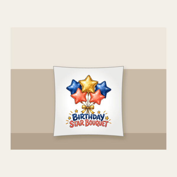 Product image Birthday Star Bouquet Pillow