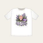 CAT PAWS QUIET HOURS T-Shirt in white