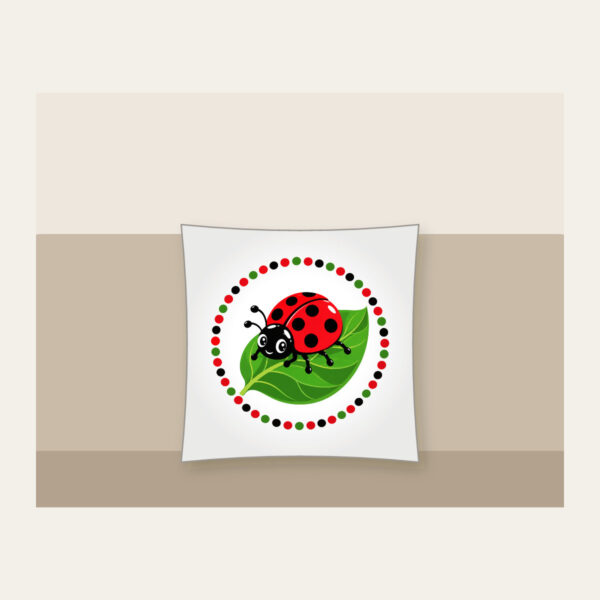 Product image Ladybug on a Leaf Pillow