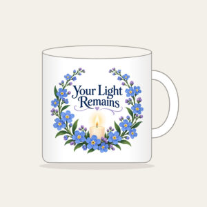 Your Light Remains Mug in white