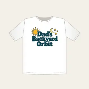 Dad's Backyard Orbit T-Shirt in white