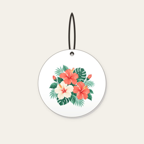 Product image Hibiscus Sorbet Tropical Blooms Ceramic Ornament