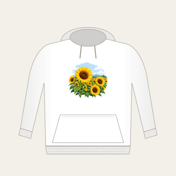 Product image Sunflower Field Under a Pale Sky Hoodie