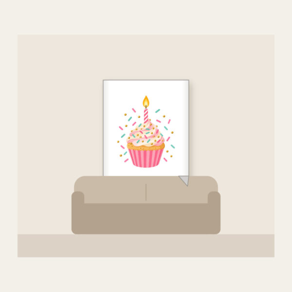 Product image Candlelit Cupcake with Sprinkles Fleece Blanket