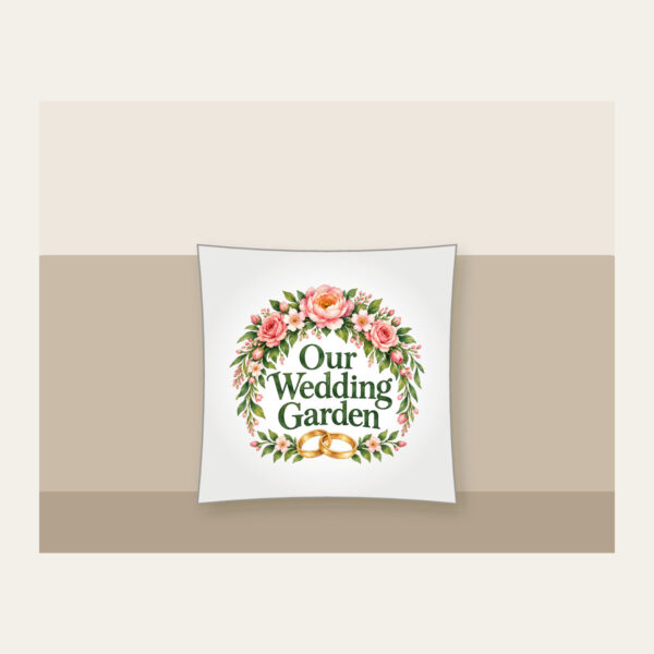 Product image Our Wedding Garden Pillow