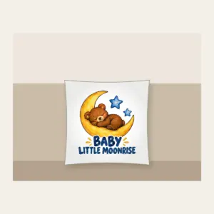 BABY LITTLE MOONRISE Pillow in white
