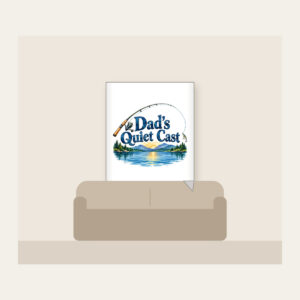 Dad's Quiet Cast Fleece Blanket in white