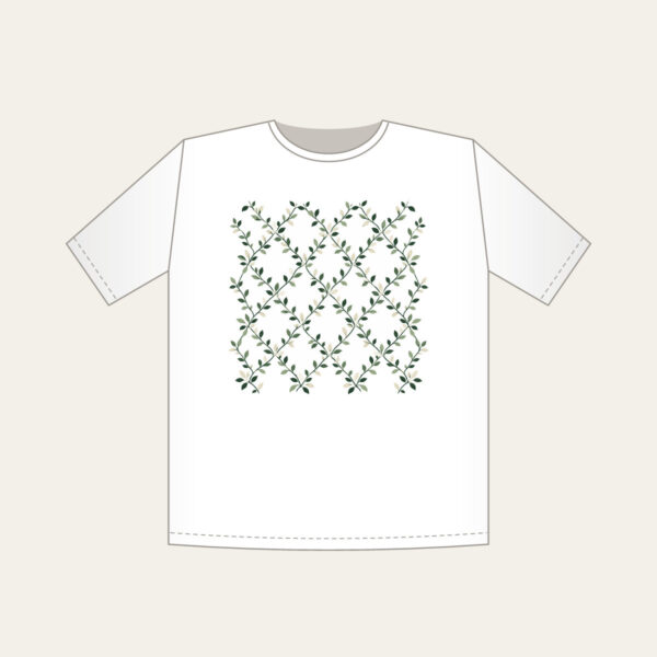 Product image Forest Green Trellis with Tiny Leaves T-Shirt