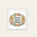 Mom's Quiet Garden Mug in white