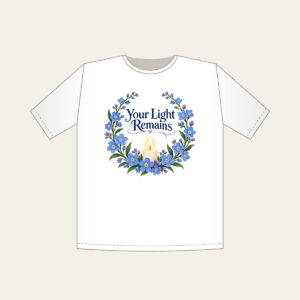 Your Light Remains T-Shirt in white